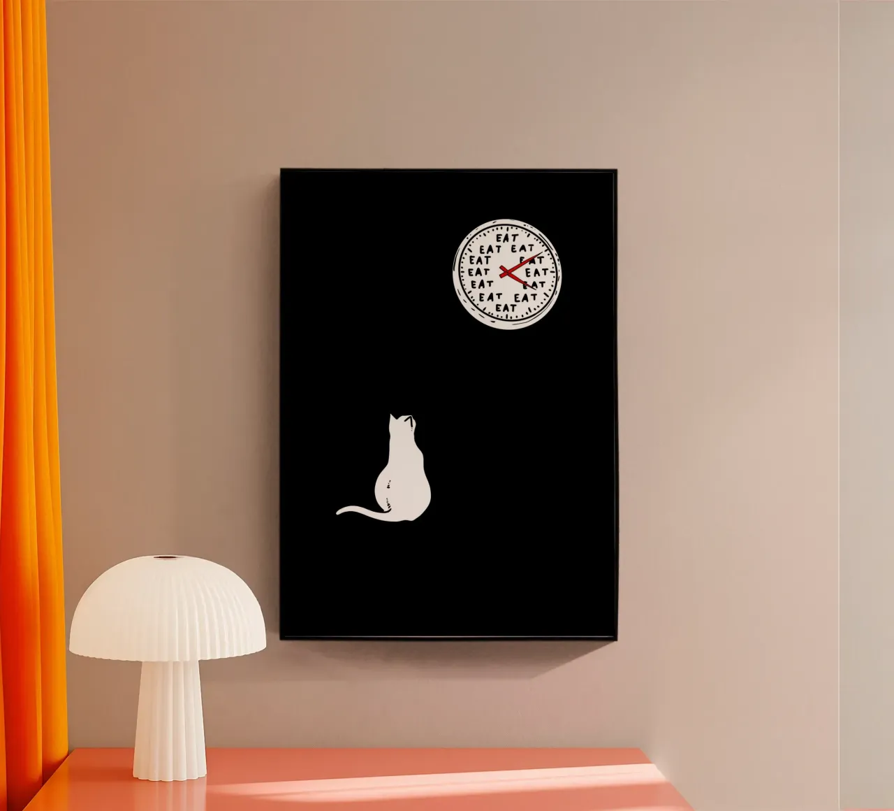 Cat Eat plexiglass da ramosashop