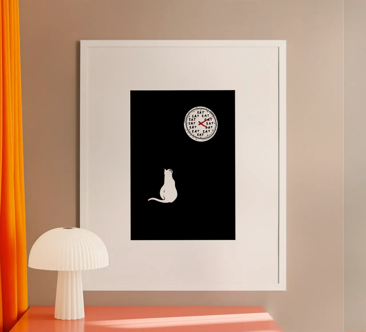 Cat Eat poster da ramosashop