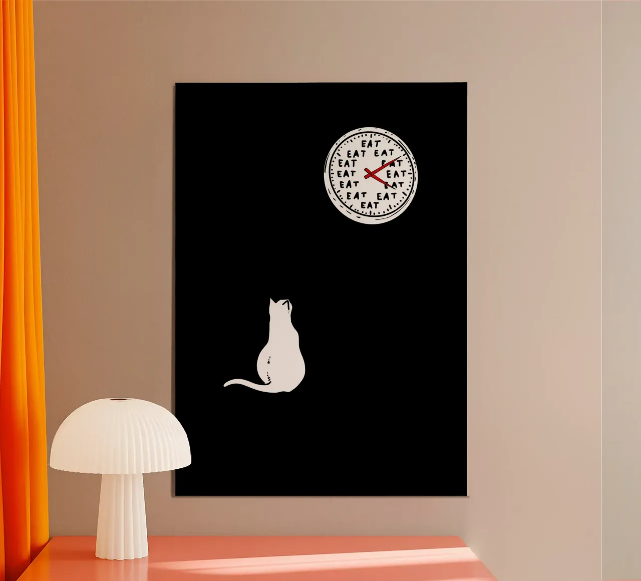 Cat Eat poster da ramosashop