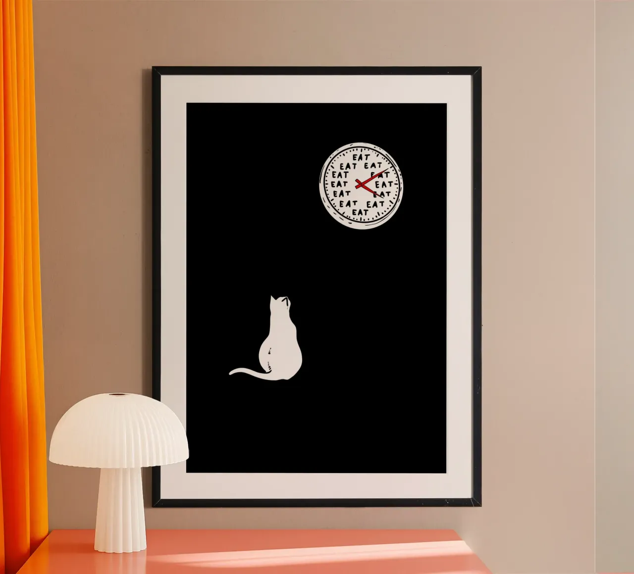 Cat Eat poster da ramosashop
