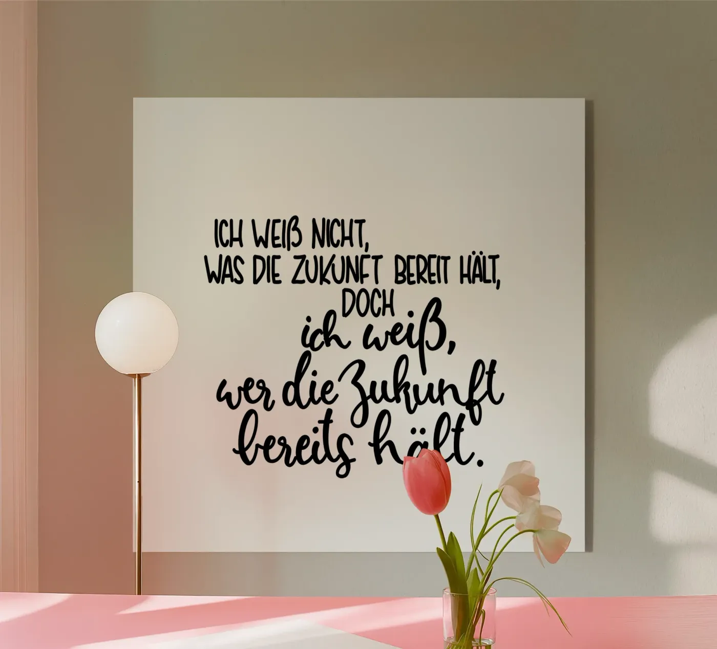 Zukunft acryl van Letters of Love