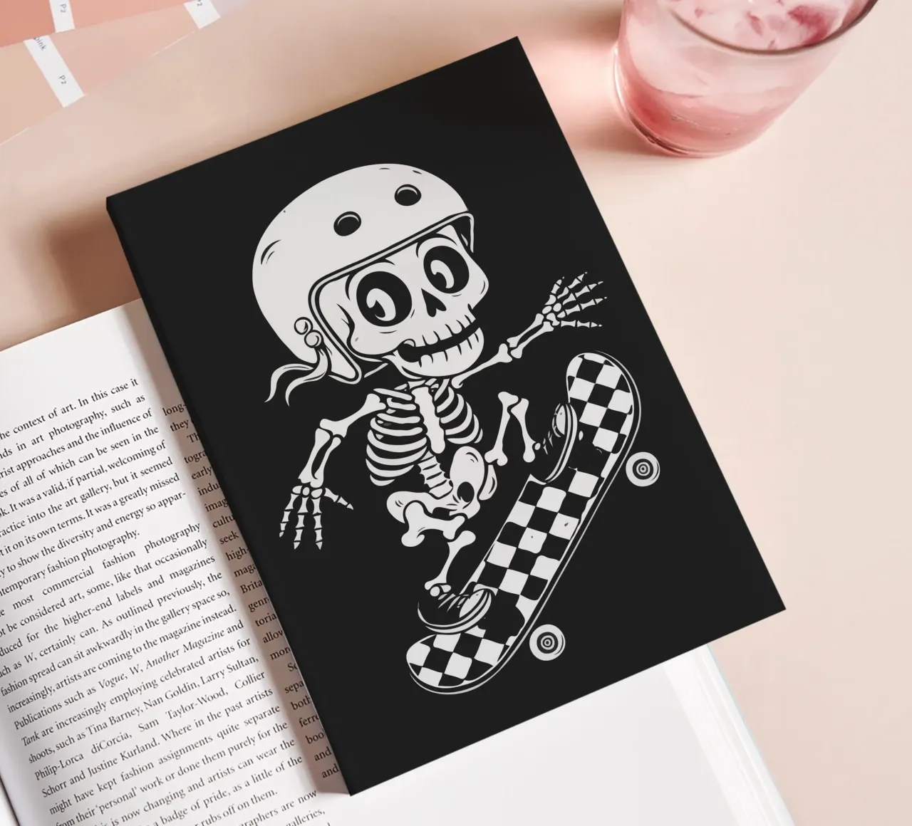 skeleton radical notebook by ramosashop