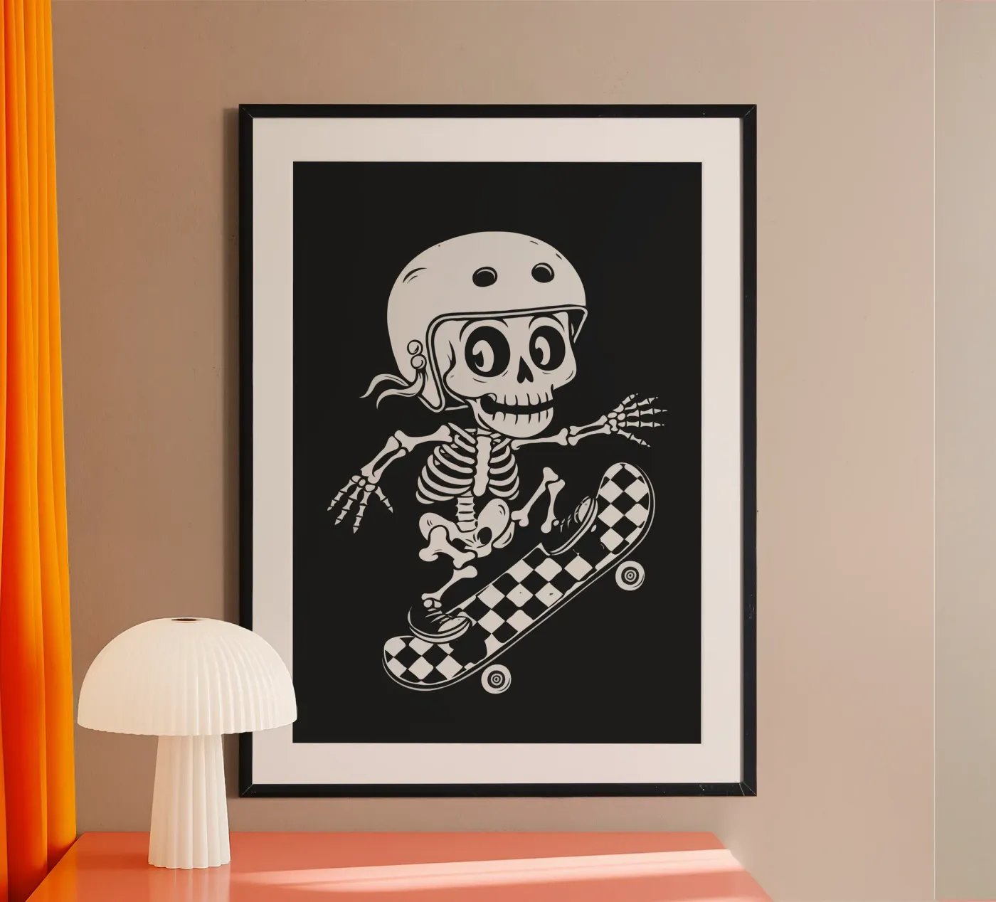 skeleton radical poster van ramosashop