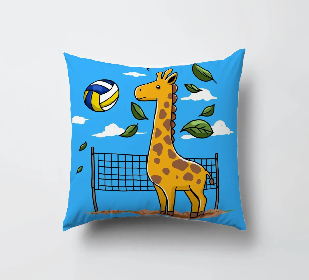 playful giraffe cuscino da ramosashop