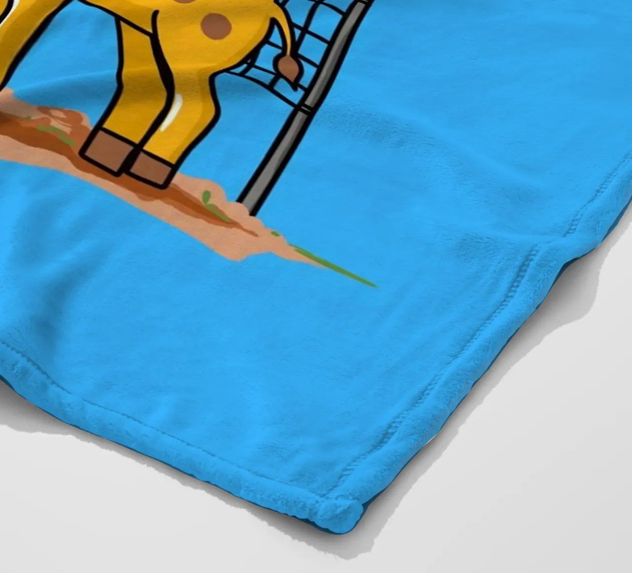 playful giraffe coperta in pile da ramosashop