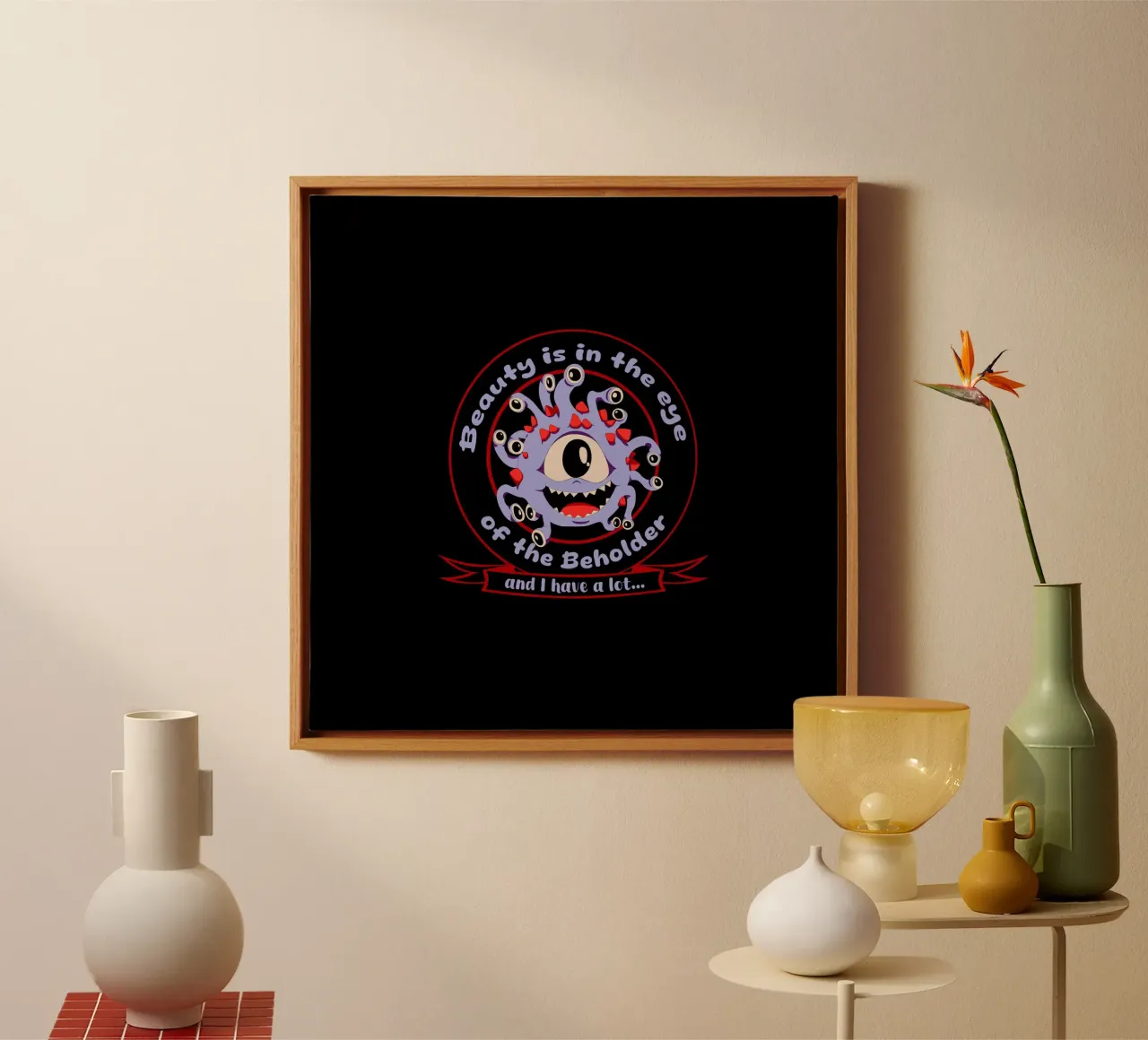 Schoonheid zit in het oog van de toeschouwer canvas met Baklijst van Loobs