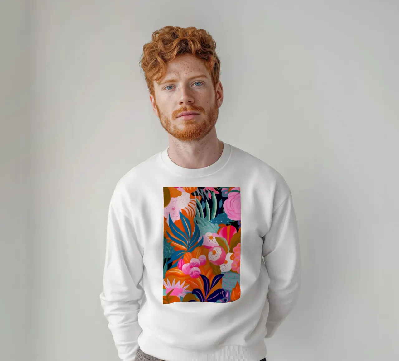Pittura di fiori felpa da Carinaprint