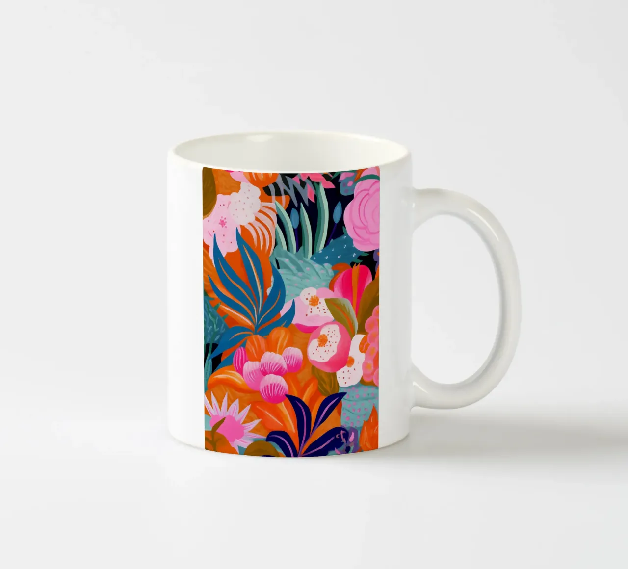 Pittura di fiori tazza in ceramica da Carinaprint