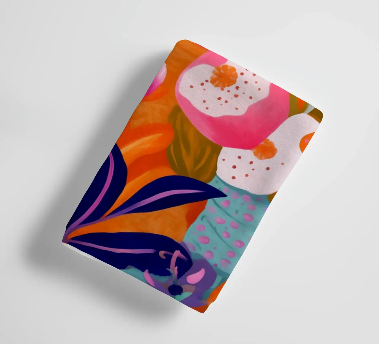 Floral blossom painting towel by Carinaprint