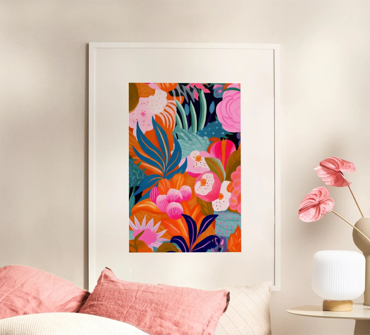 Florale Blüten malerei Poster von Carinaprint