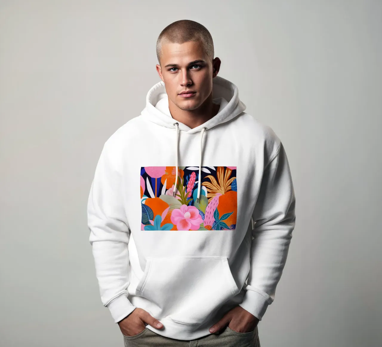 Flower Joy Painting hoodie by Carinaprint