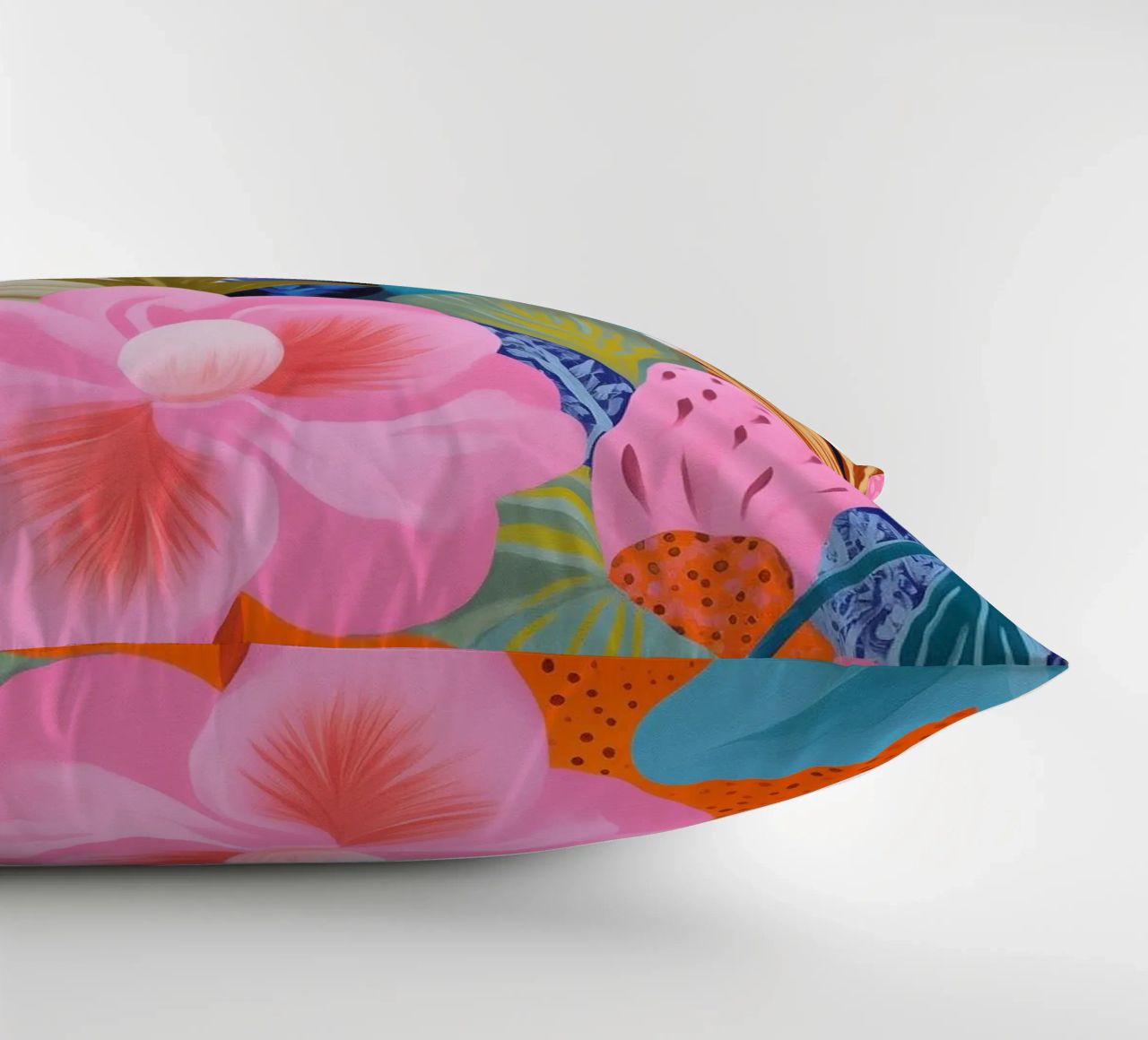Flower Joy Painting decorative cushion by Carinaprint