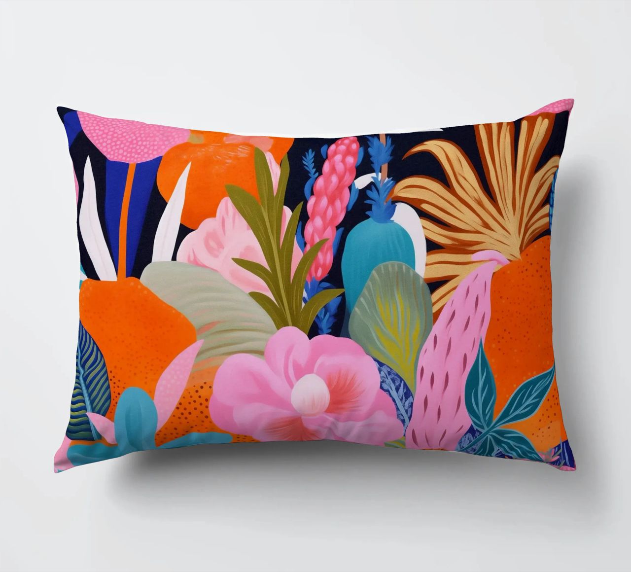 Flower Joy Painting decorative cushion by Carinaprint