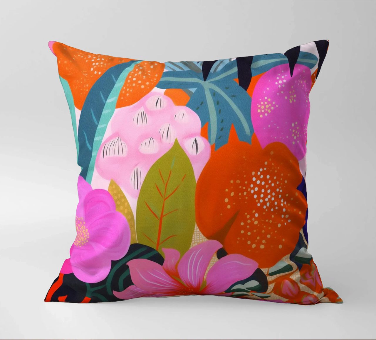 Flowers Plants Painting decorative cushion by Carinaprint