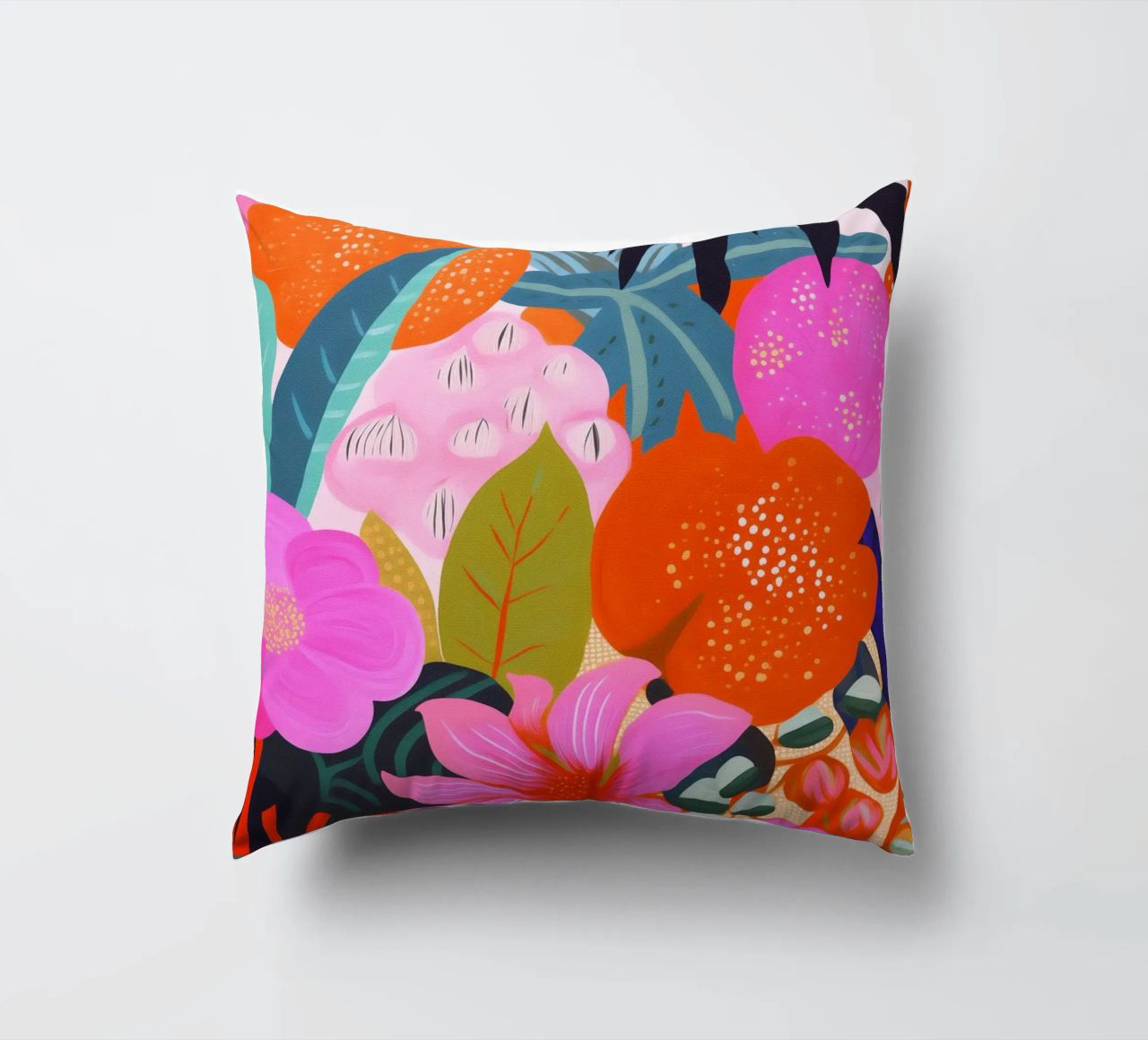 Flowers Plants Painting decorative cushion by Carinaprint