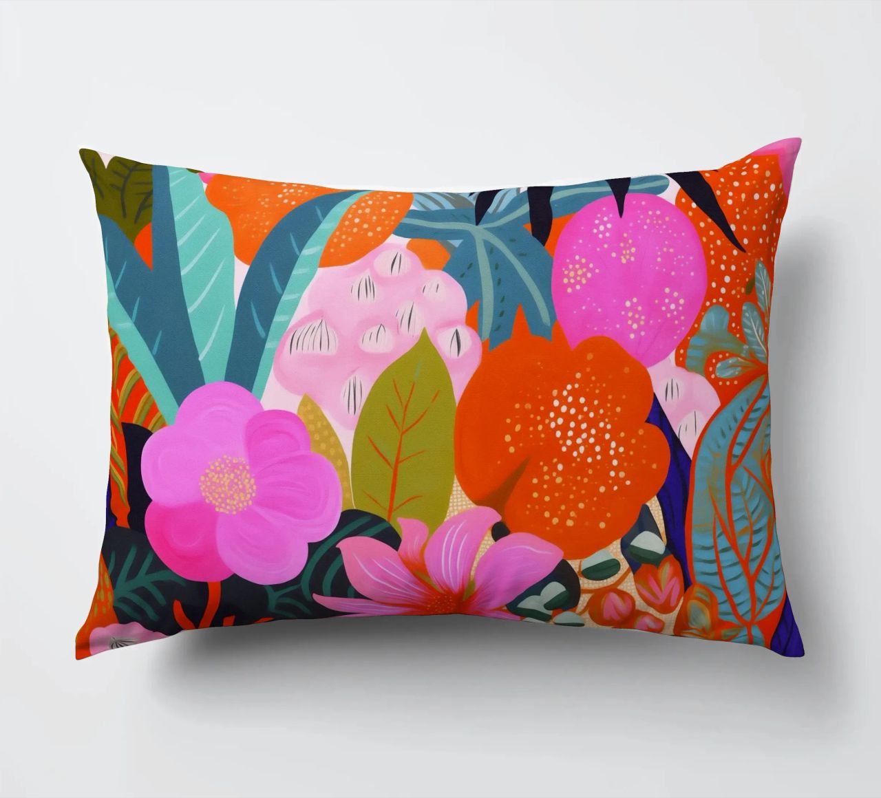 Flowers Plants Painting decorative cushion by Carinaprint