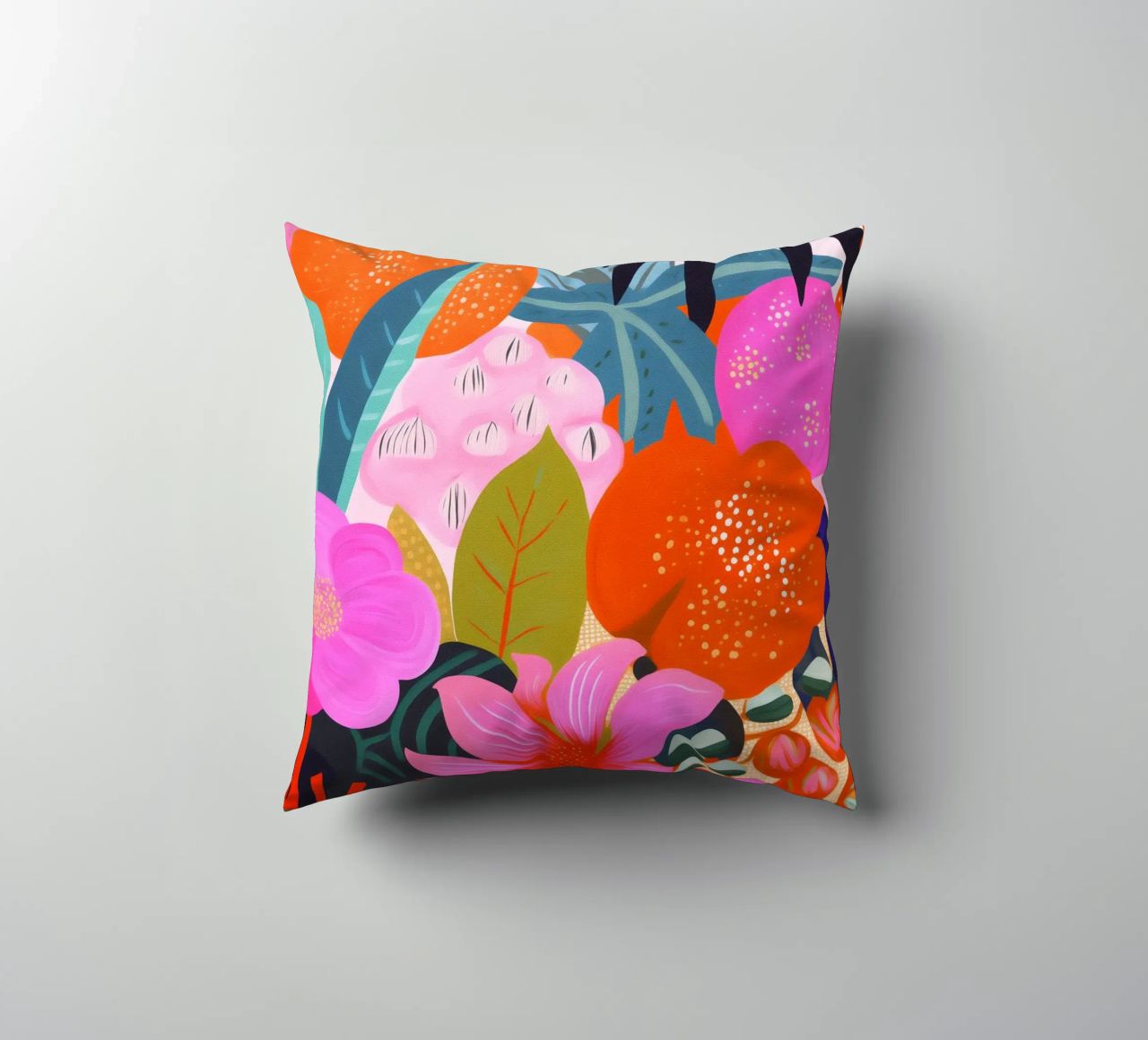 Flowers Plants Painting decorative cushion by Carinaprint