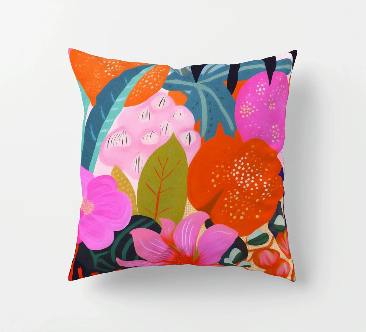 Flowers Plants Painting decorative cushion by Carinaprint