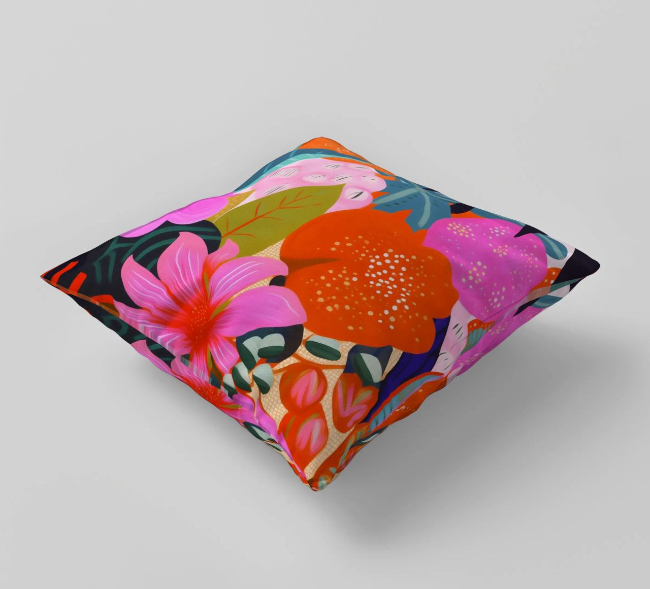 Flowers Plants Painting decorative cushion by Carinaprint