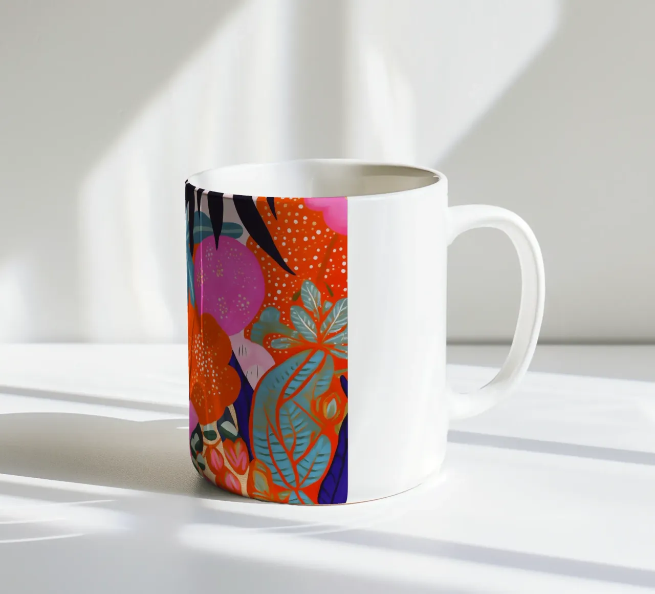 Fiori Piante Pittura tazza in ceramica da Carinaprint
