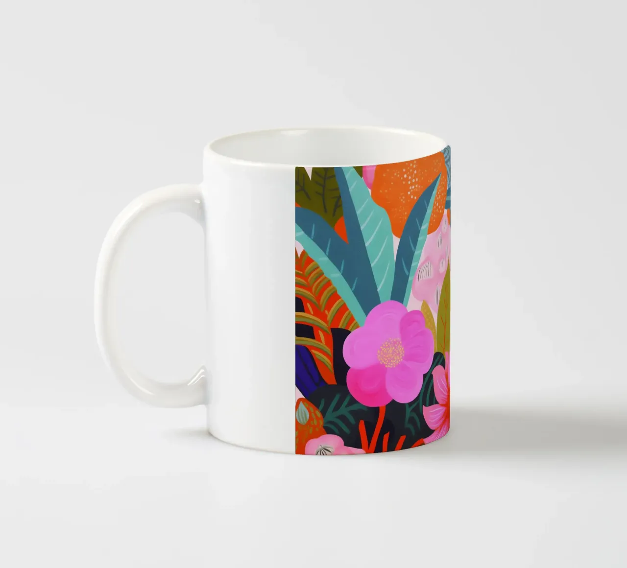 Fiori Piante Pittura tazza in ceramica da Carinaprint