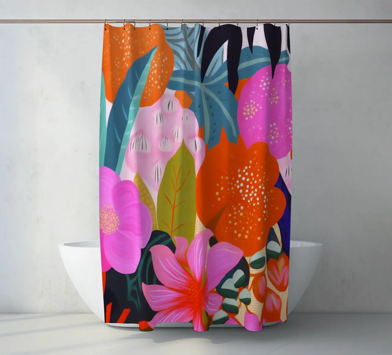 Fiori Piante Pittura tenda da doccia da Carinaprint