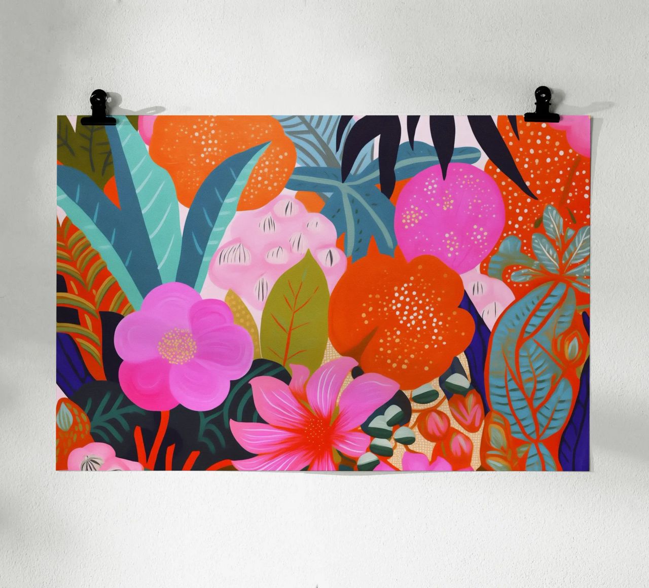 Peinture de fleurs et de plantes poster de Carinaprint