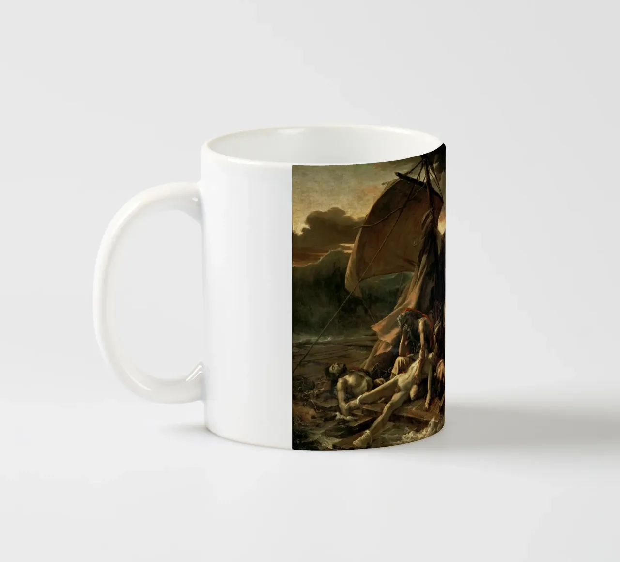 Théodore Géricault - La zattera della Medusa, 1819 tazza in ceramica da Timeless Artworks