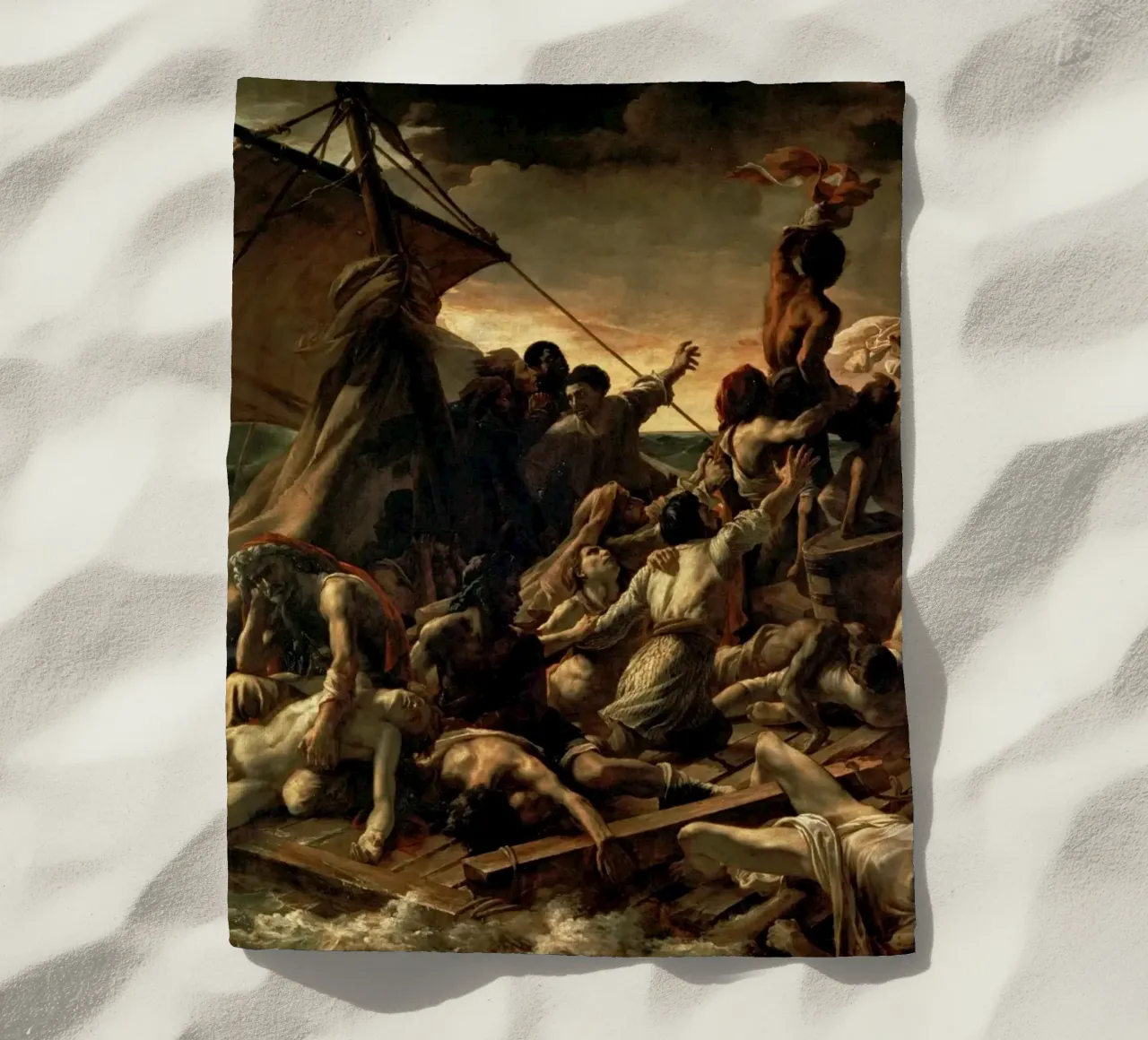 Théodore Géricault - La zattera della Medusa, 1819 telo mare da Timeless Artworks