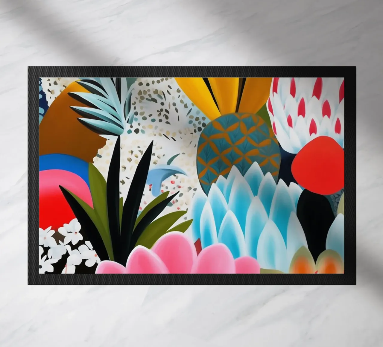 Grandi fiori colorati zerbino da Carinaprint