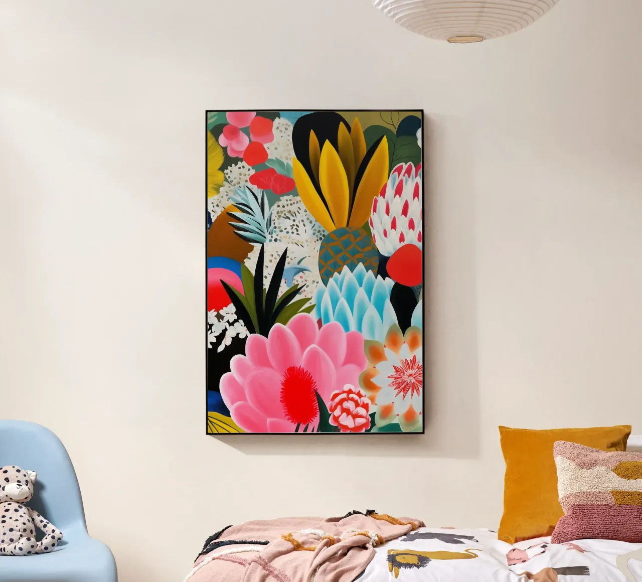 Grandi fiori colorati plexiglass da Carinaprint