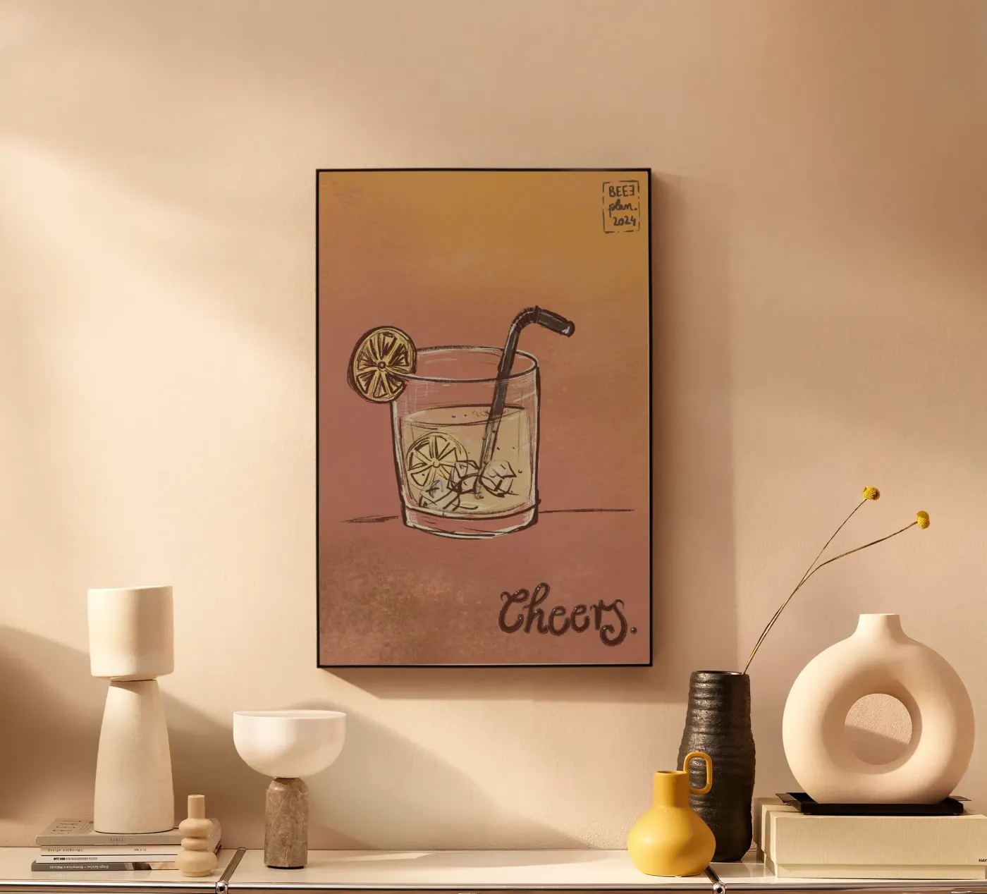 Cheers acrylic glass by Beeeplan
