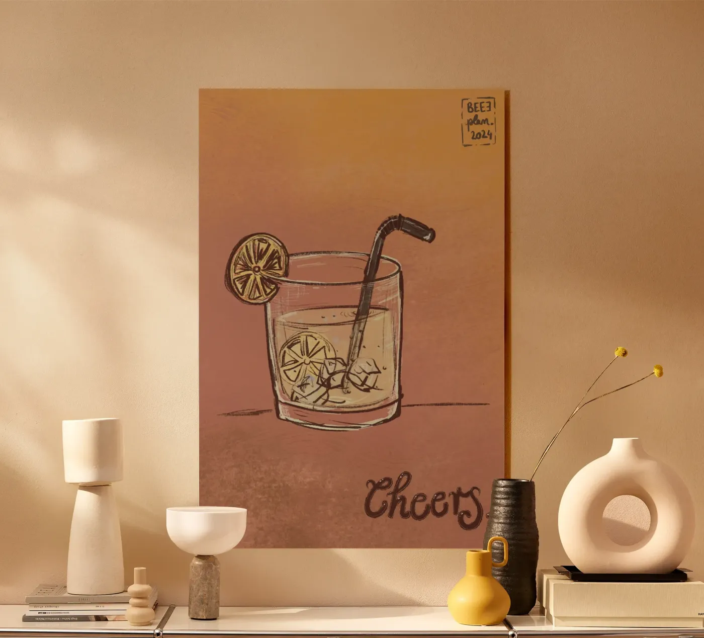 Cheers acrylic glass by Beeeplan