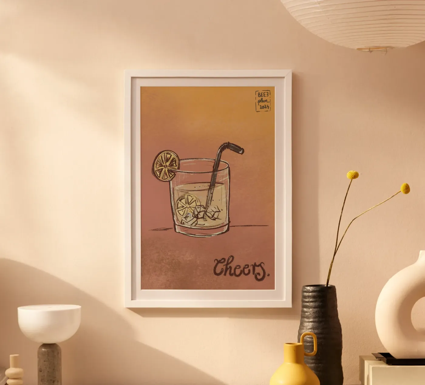 Cheers poster by Beeeplan