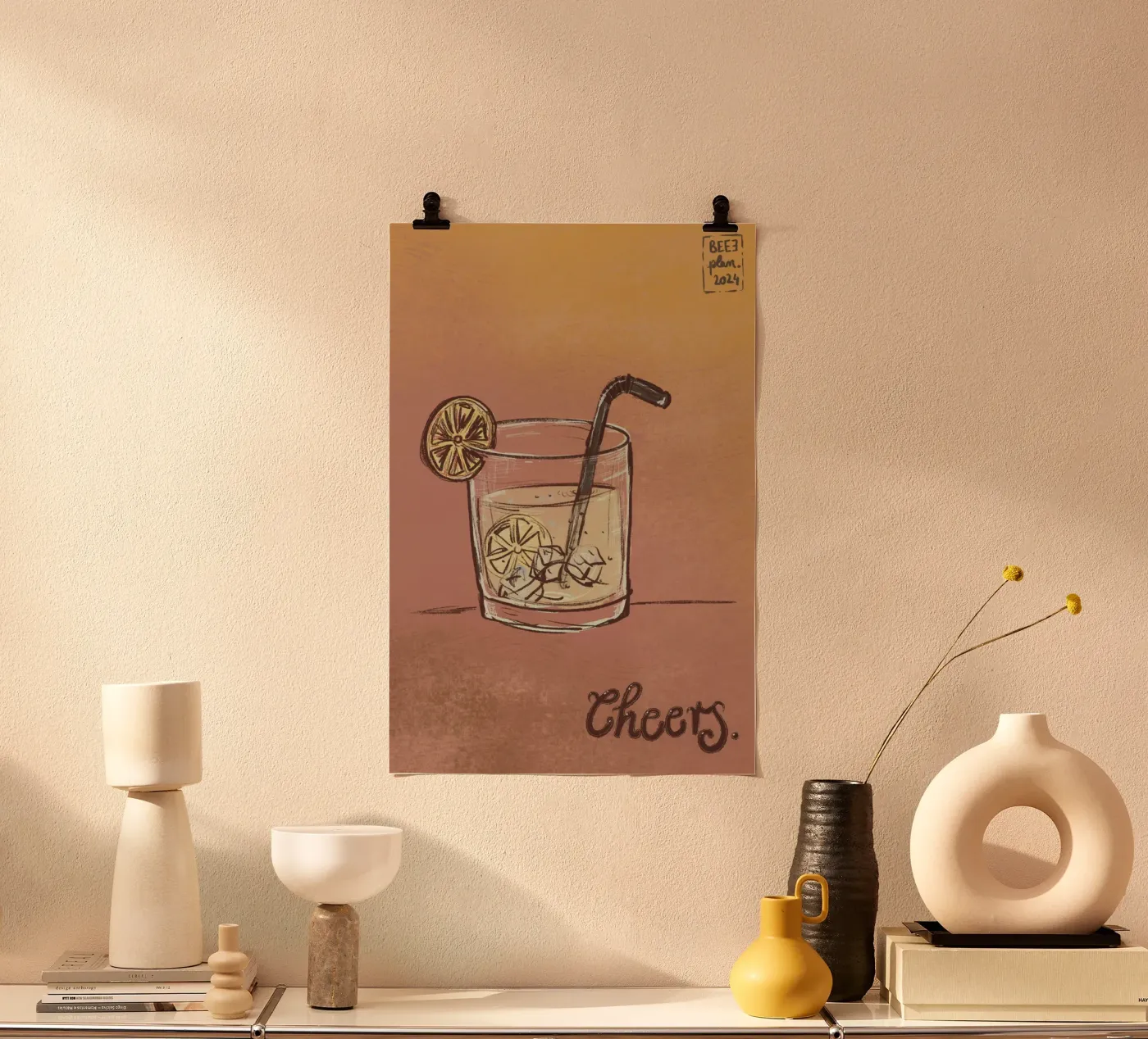 Cheers poster by Beeeplan