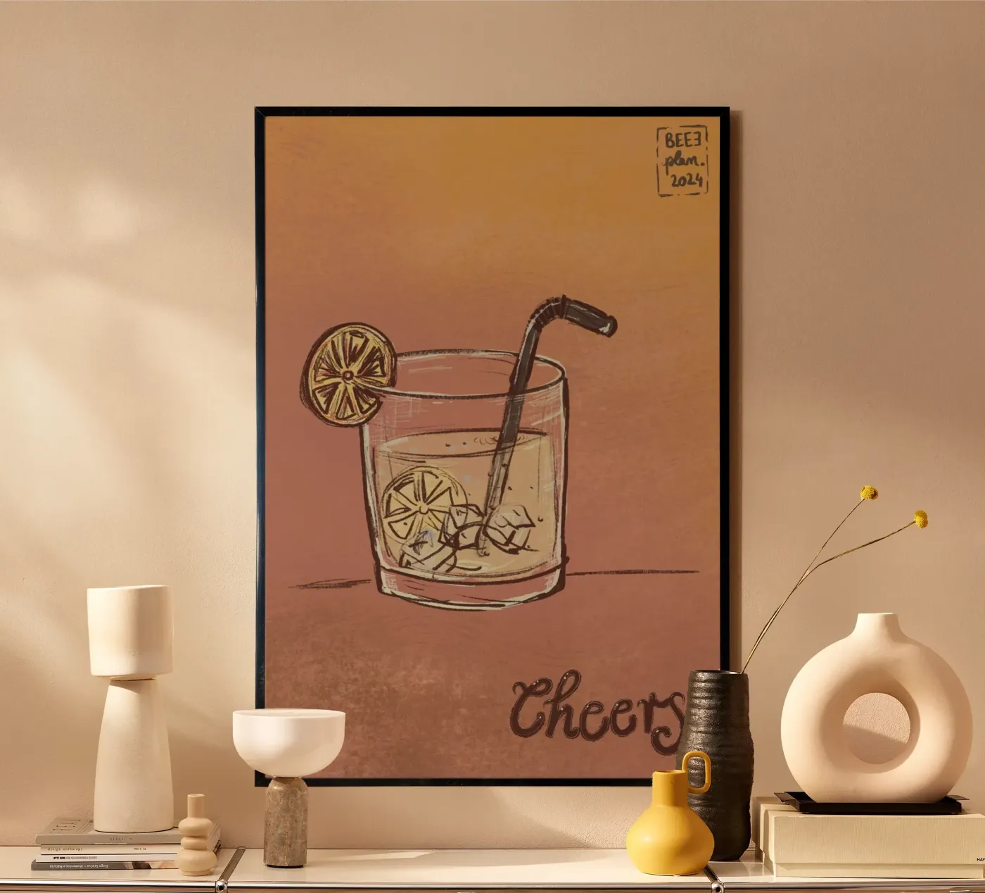 Cheers poster by Beeeplan