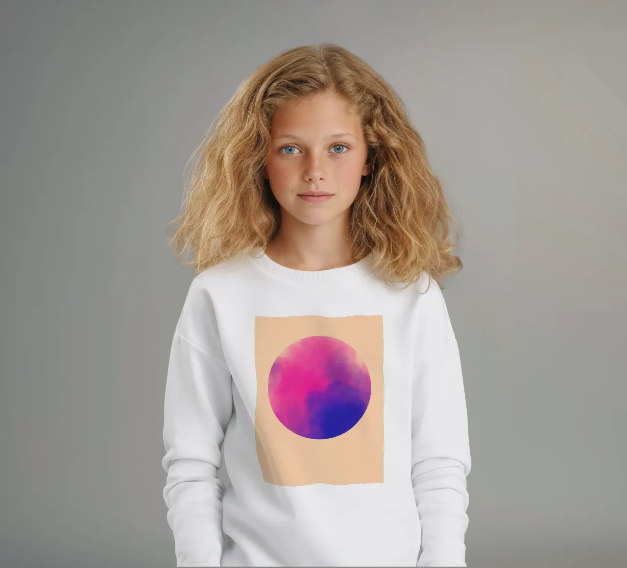 Pink Clouds kids sweatshirt by Kim Hubball Studio
