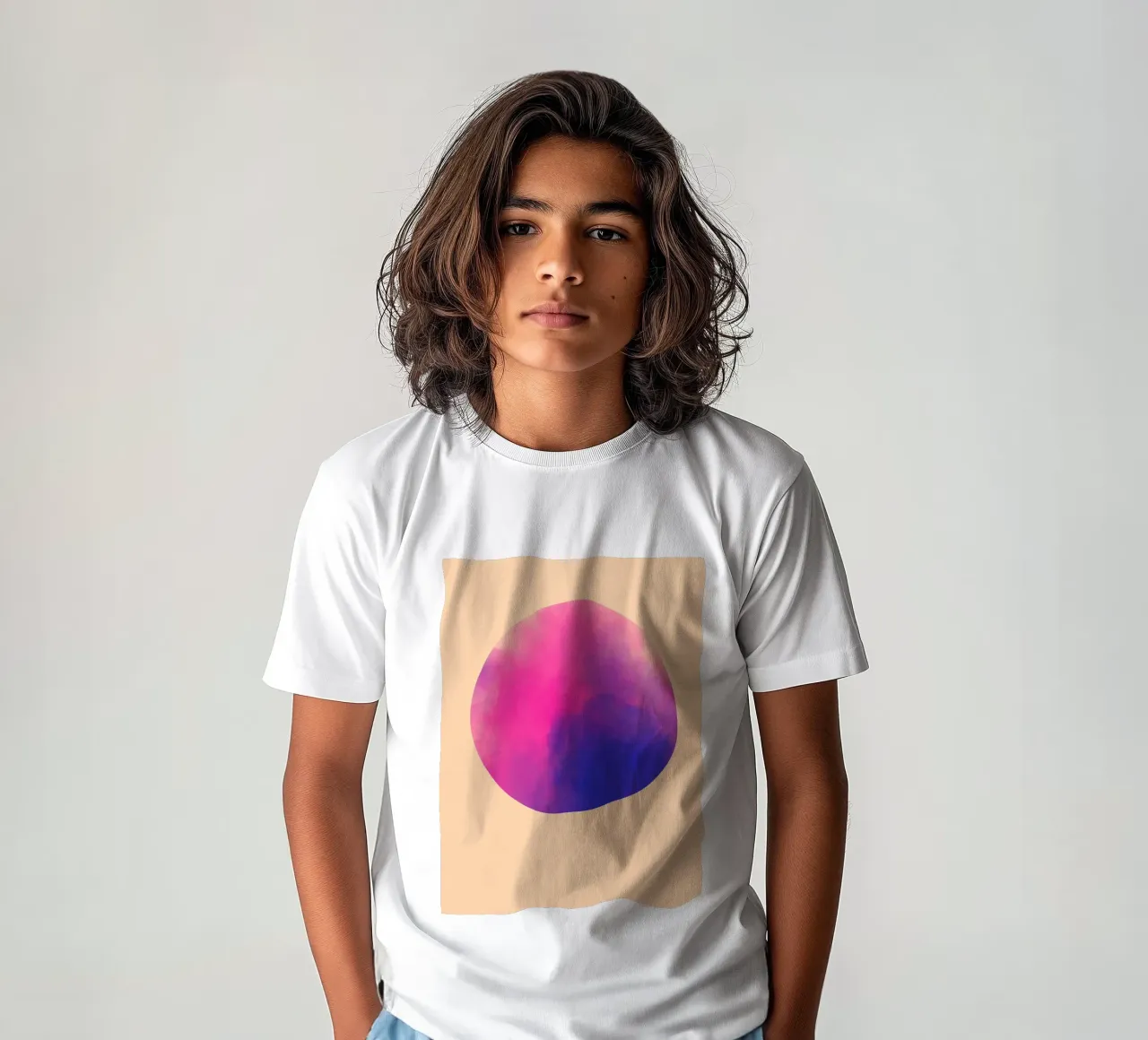 Pink Clouds kids t-shirt by Kim Hubball Studio