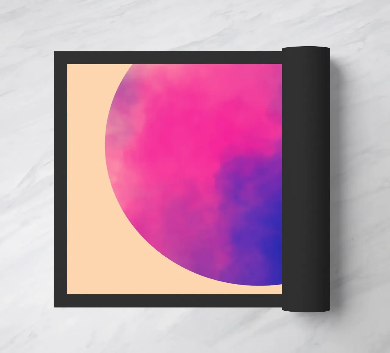 Pink Clouds doormat by Kim Hubball Studio