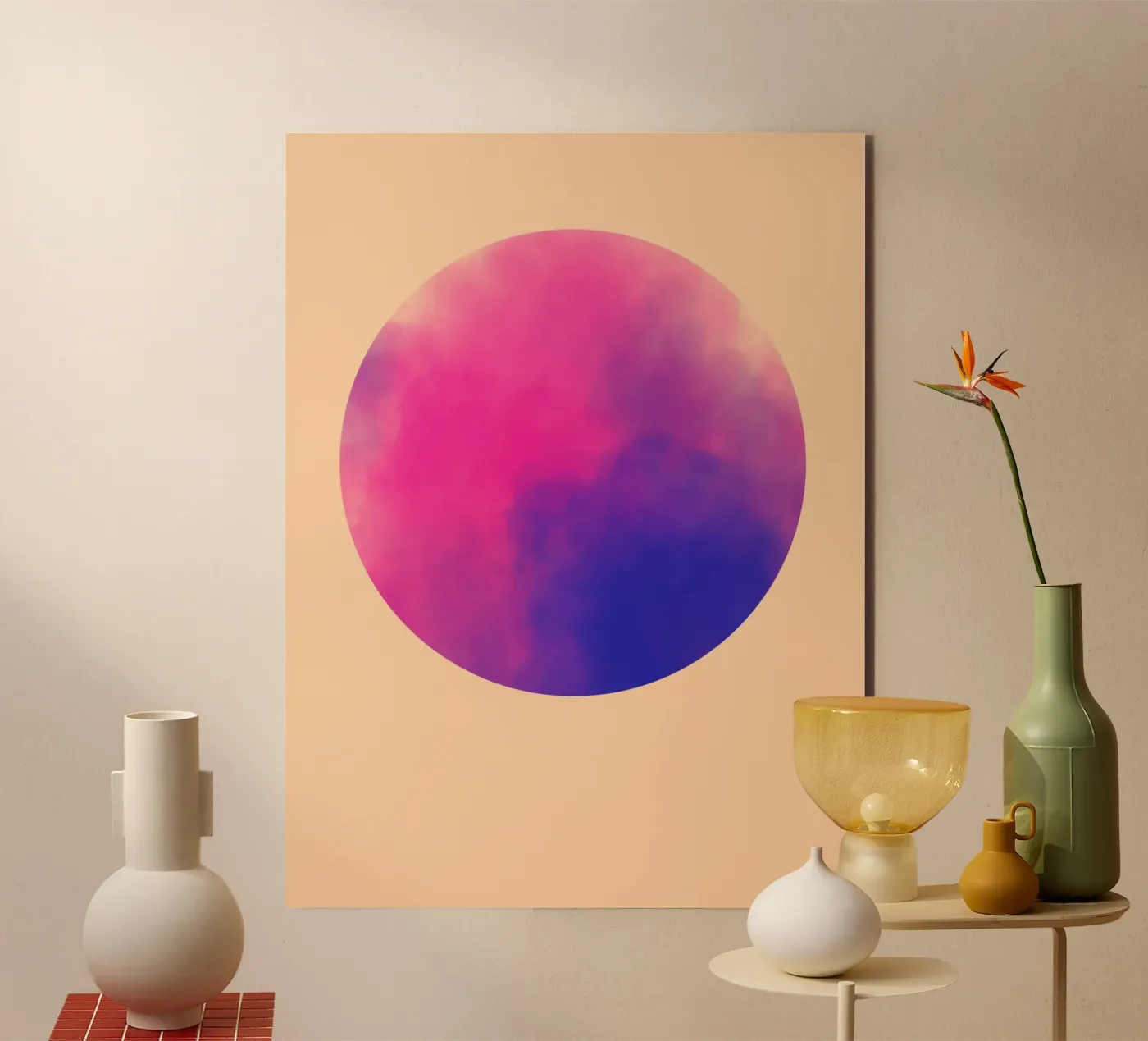 Pink Clouds forex plate by Kim Hubball Studio