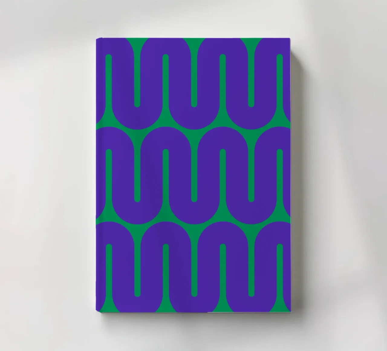 Green retro spiral notebook by galihstudio