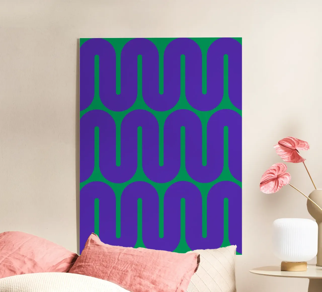 Green retro spiral plexiglass da galihstudio