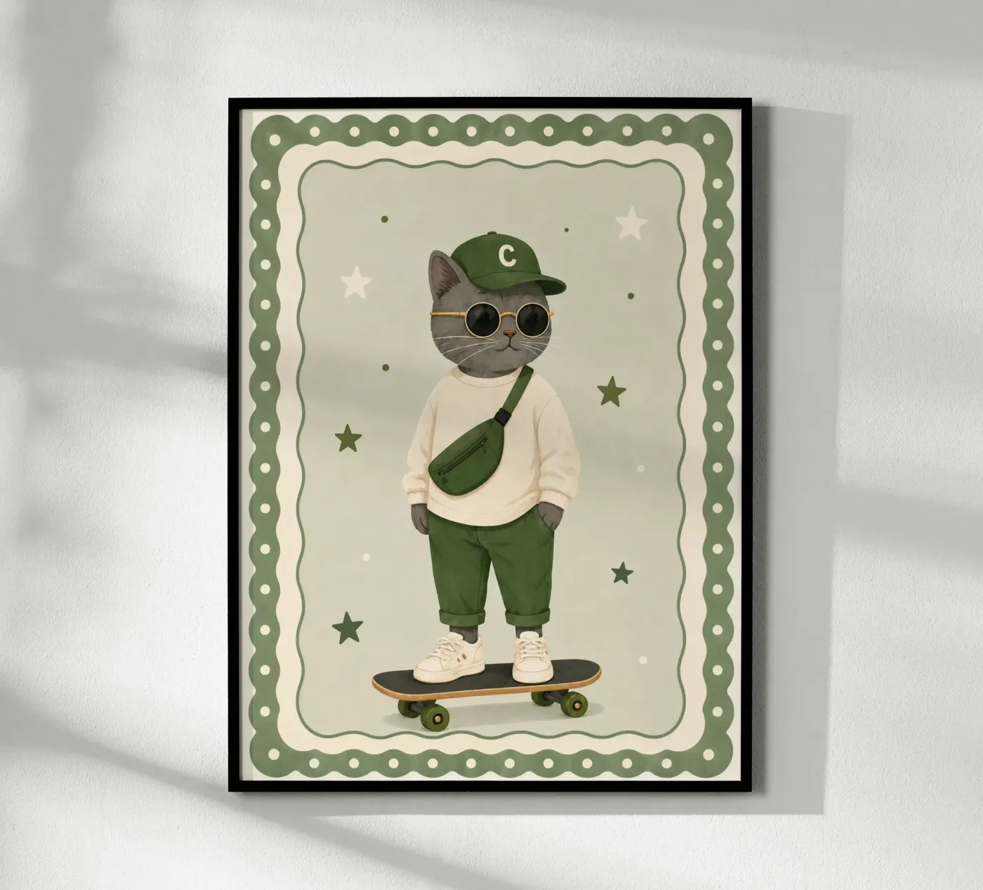 Die Eislaufende Katze Poster von SnoopyAnimals