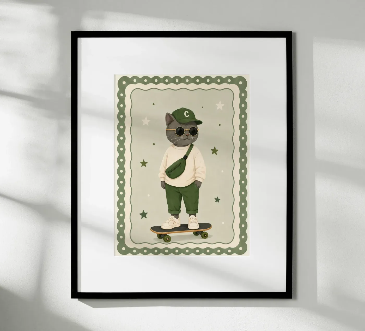 Die Eislaufende Katze Poster von SnoopyAnimals