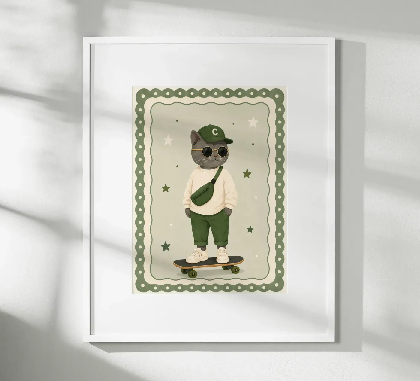 Die Eislaufende Katze Poster von SnoopyAnimals