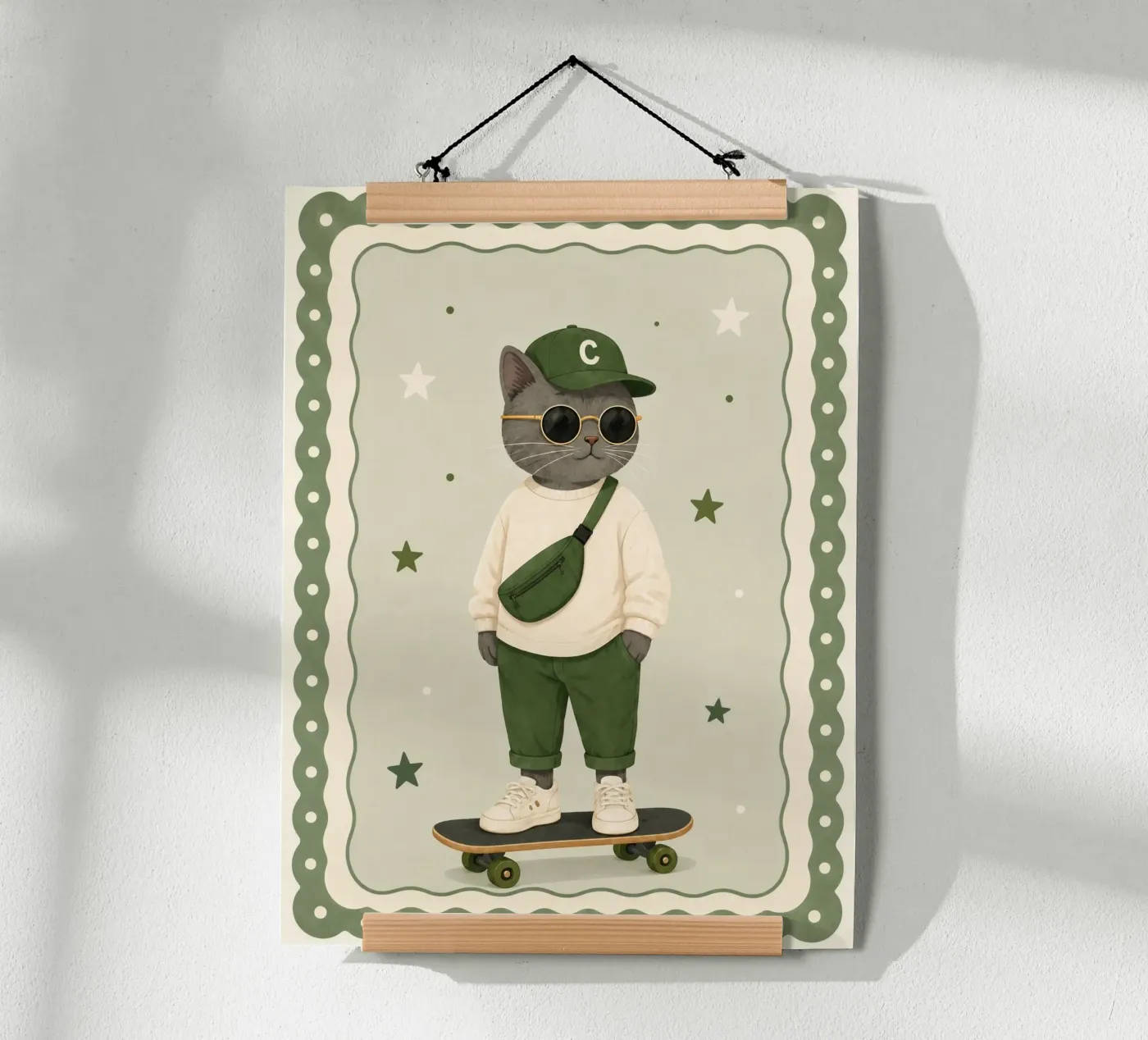 Die Eislaufende Katze Poster von SnoopyAnimals