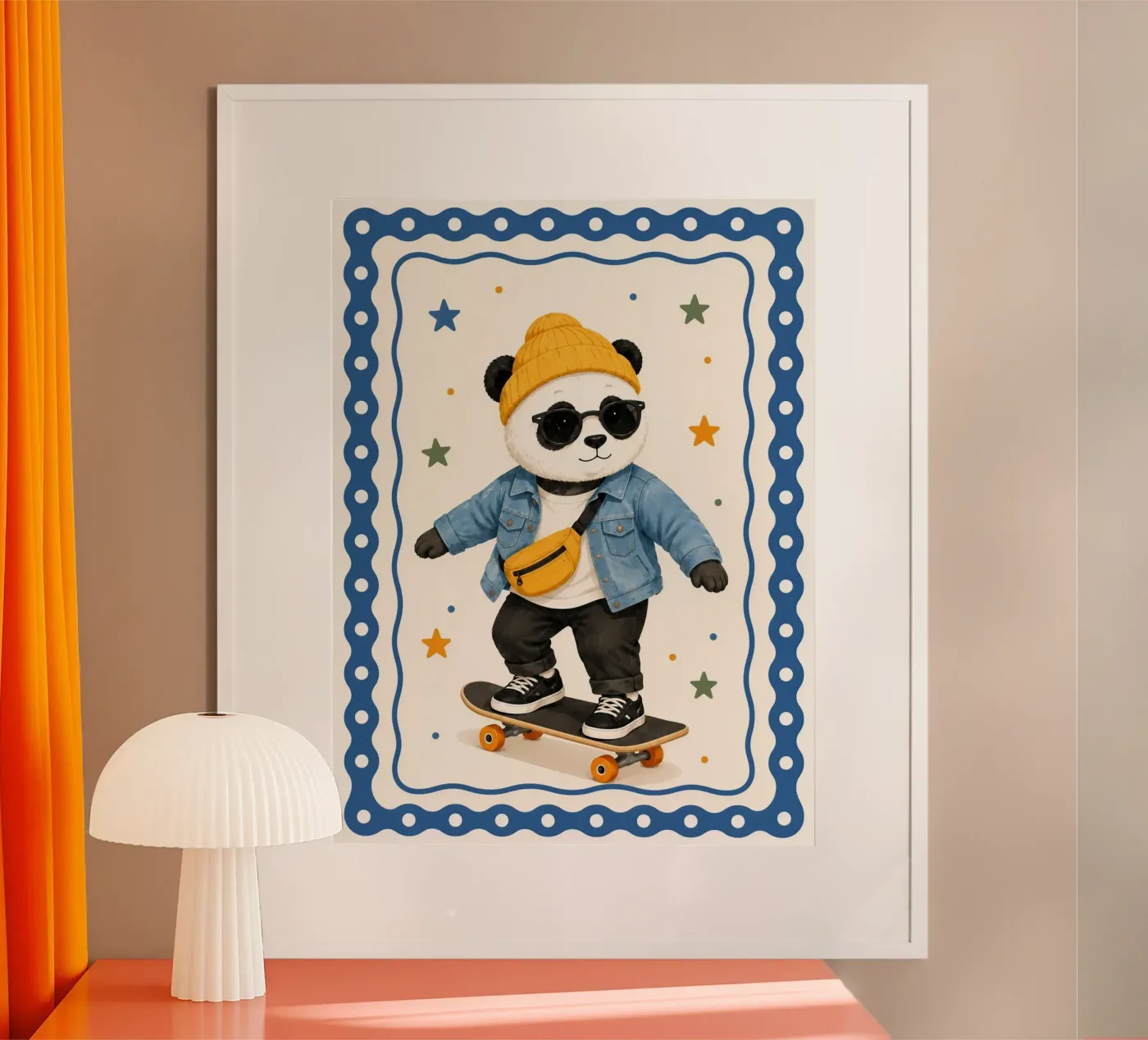 Skating Panda poster by SnoopyAnimals