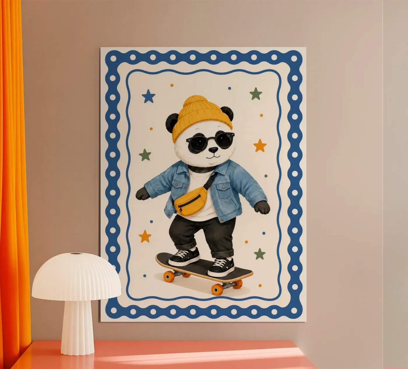 Skating Panda poster by SnoopyAnimals