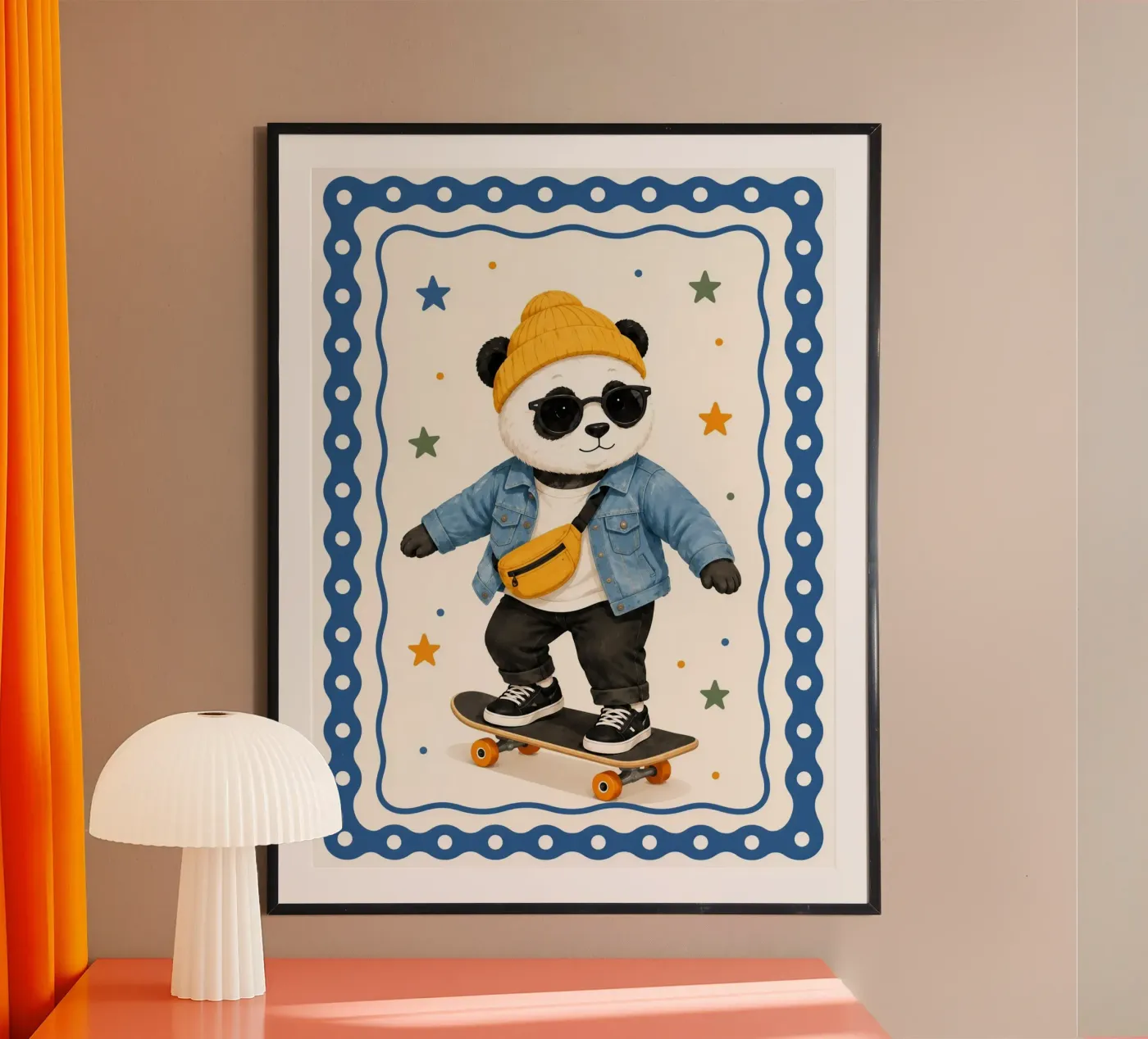 Skating Panda poster by SnoopyAnimals