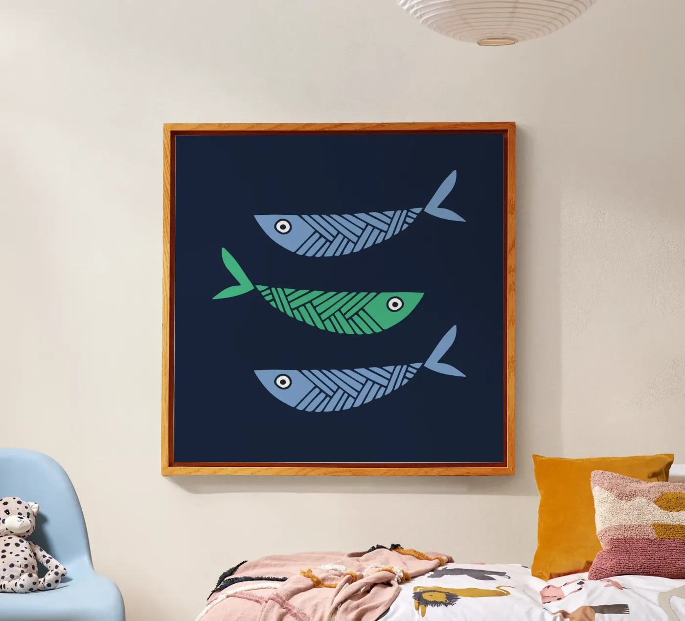 Tre pesci plexiglass da Kim Hubball Studio